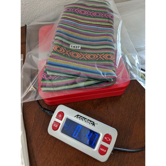 Kaisel Yo Striped Skirt L Pink Green Mini Colorful Micro Hidden Zipper Geometric - Picture 10 of 10